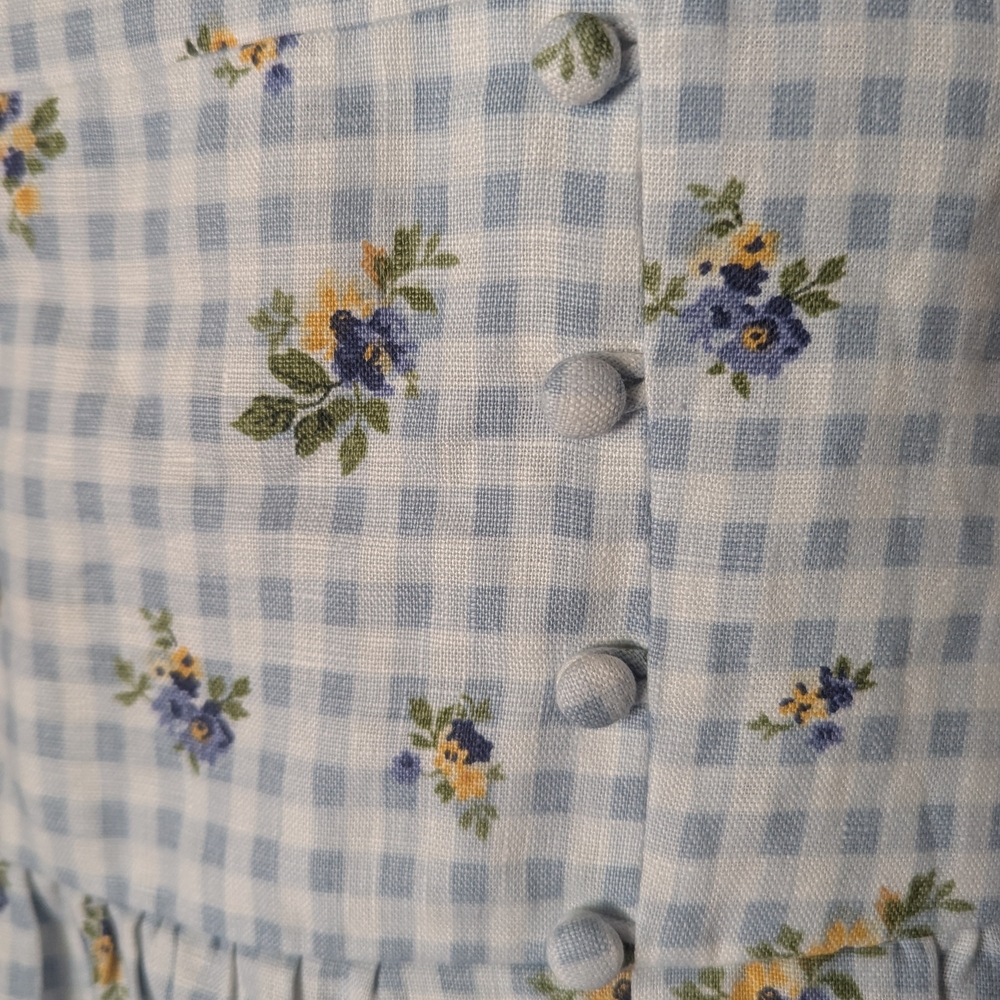 Floral Puff Sleeve Dress - Picture 2 of 3